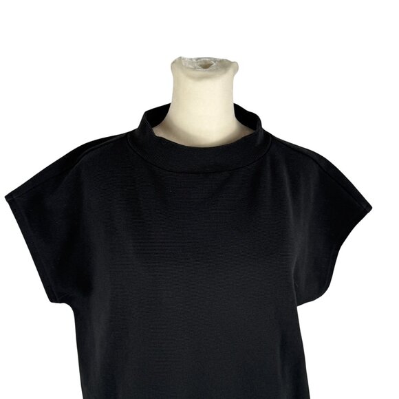 Ann Taylor Chain Link Mock Neck Top in Black  – Size MP (Petite Medium) - Picture 6 of 10